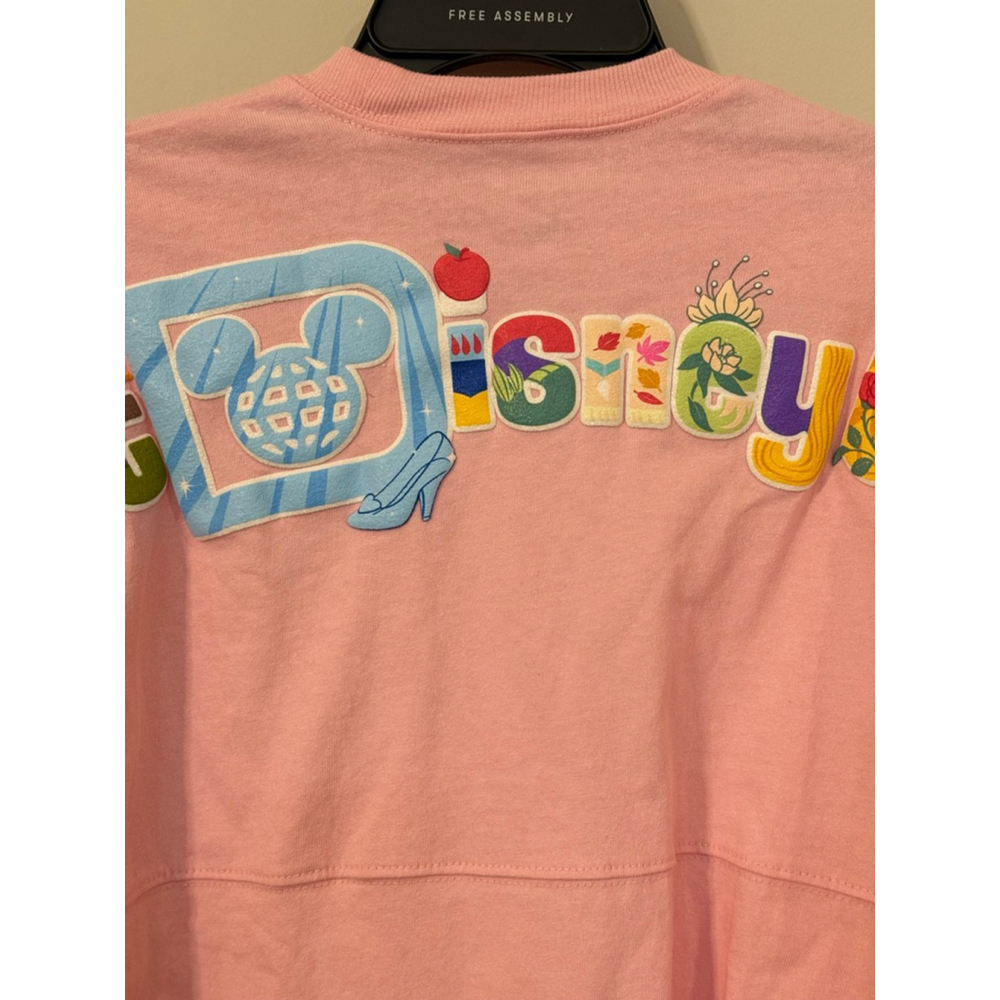Women's Disney Parks Pink Multicolor Long Sleeve Tee XS - Picture 5 of 6